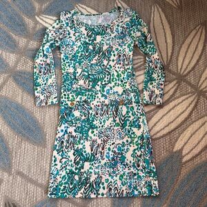 Lilly Pulitzer‎ Dress Corine In Sea Oat Escapades In The Everglades Size XXS